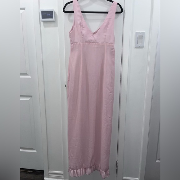 Pink Sleeveless Ruffle Dress - Picture 4 of 4